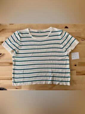 Madewell Easy Crop Crewneck Tee in Soft Slub